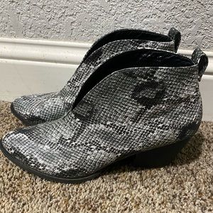Snake Skin Booties
